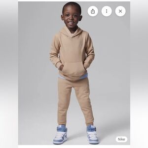 Jordan MJ Brooklyn Fleece 2-Piece Pullover Hoodie Set, Size 2T
